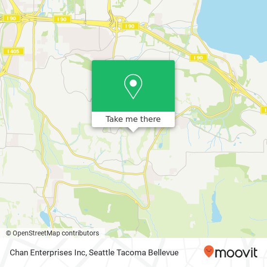 Chan Enterprises Inc map