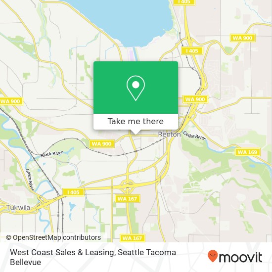 West Coast Sales & Leasing map