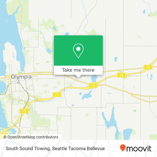 South Sound Towing map