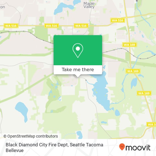 Black Diamond City Fire Dept map