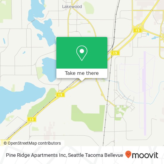 Pine Ridge Apartments Inc map