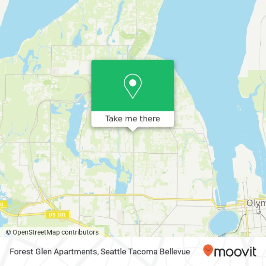 Forest Glen Apartments map