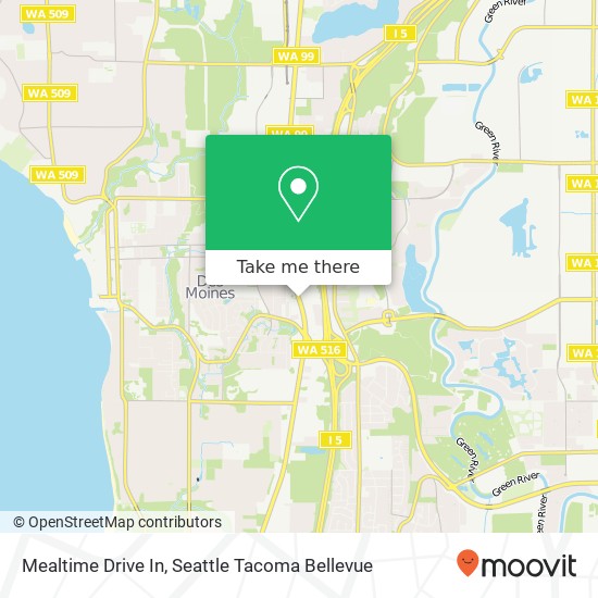 Mealtime Drive In map