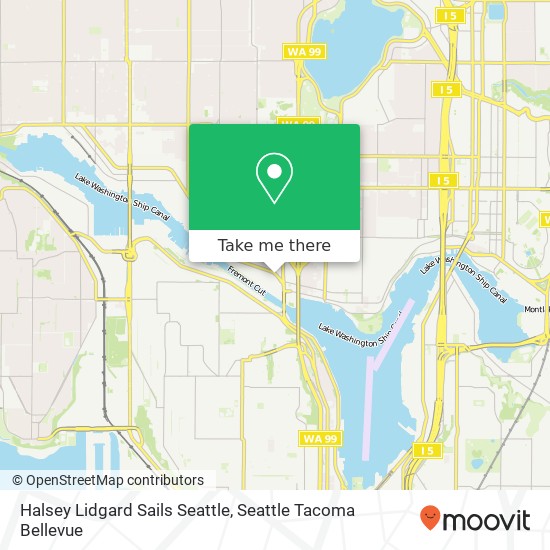 Halsey Lidgard Sails Seattle map