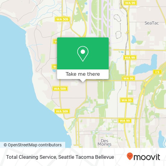 Total Cleaning Service map