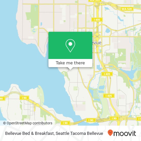 Bellevue Bed & Breakfast map