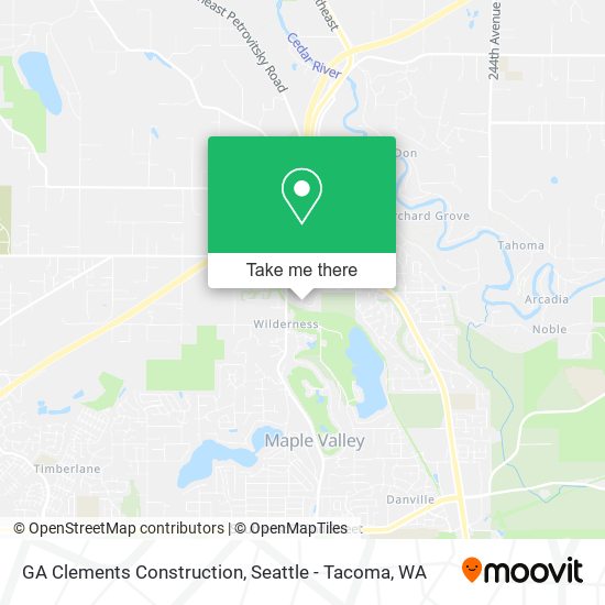 GA Clements Construction map