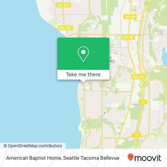 American Baptist Home map