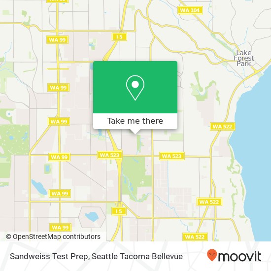 Sandweiss Test Prep map