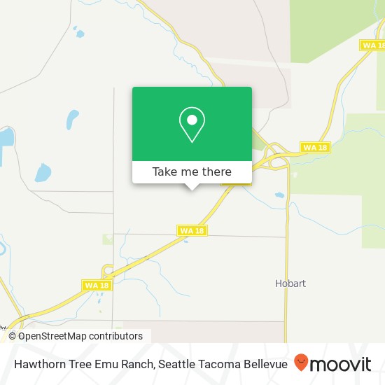 Mapa de Hawthorn Tree Emu Ranch