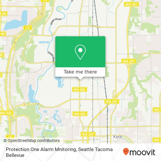 Protection One Alarm Mnitoring map