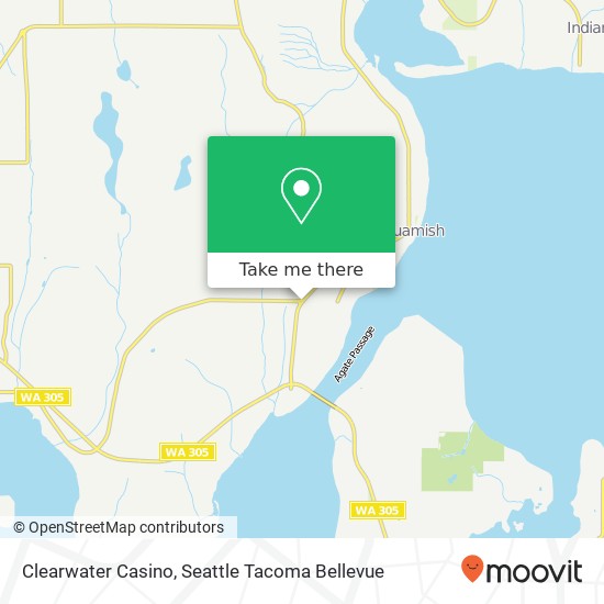 Clearwater Casino map