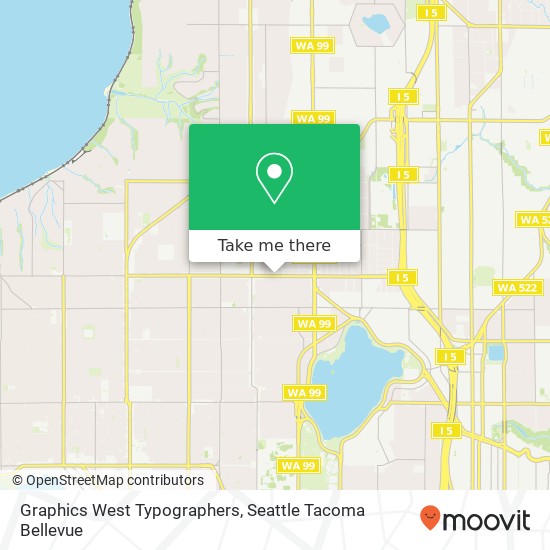 Graphics West Typographers map