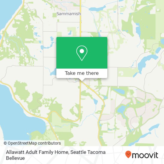 Allawatt Adult Family Home map