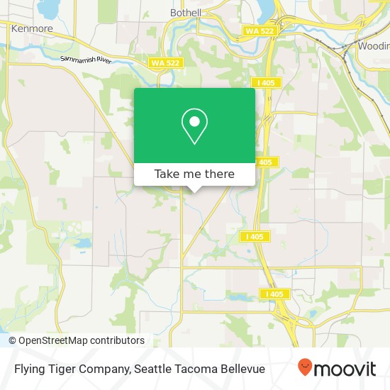 Mapa de Flying Tiger Company