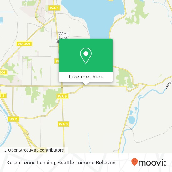 Karen Leona Lansing map