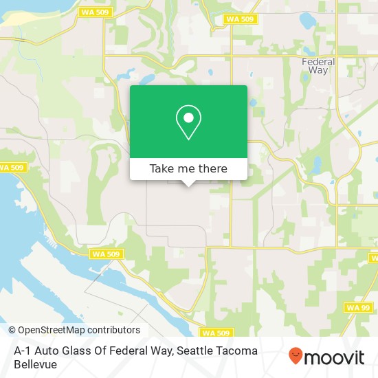 Mapa de A-1 Auto Glass Of Federal Way