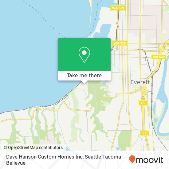 Dave Hanson Custom Homes Inc map