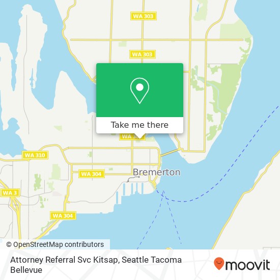 Mapa de Attorney Referral Svc Kitsap