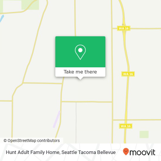 Hunt Adult Family Home map