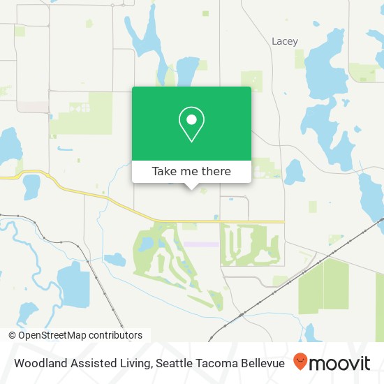 Woodland Assisted Living map