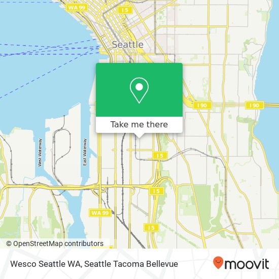 Wesco Seattle WA map