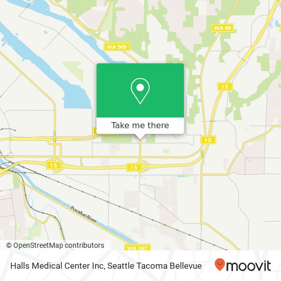 Halls Medical Center Inc map