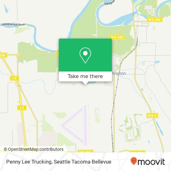 Penny Lee Trucking map