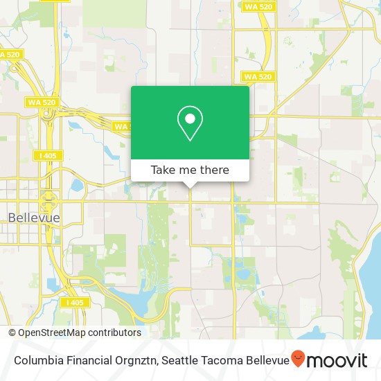 Columbia Financial Orgnztn map