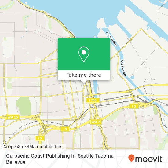 Garpacific Coast Publishing In map