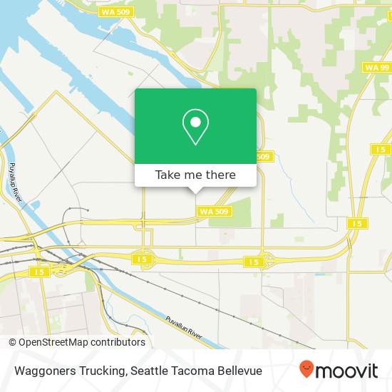 Waggoners Trucking map