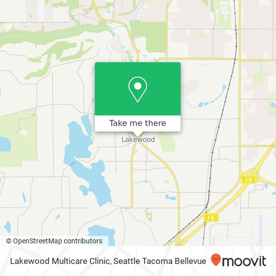 Lakewood Multicare Clinic map