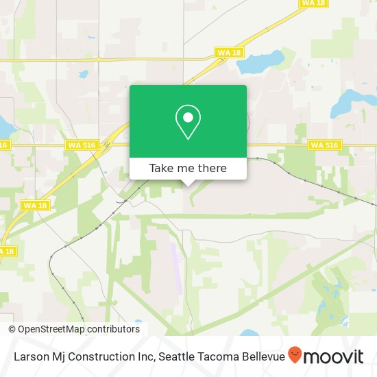 Larson Mj Construction Inc map