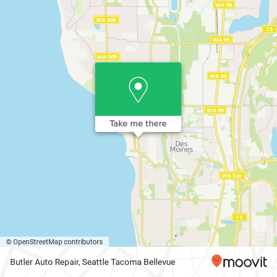 Mapa de Butler Auto Repair