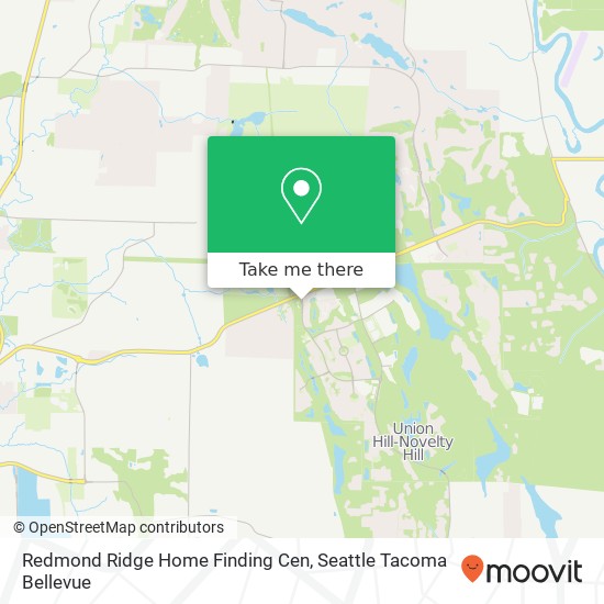 Mapa de Redmond Ridge Home Finding Cen