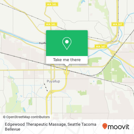 Edgewood Therapeutic Massage map