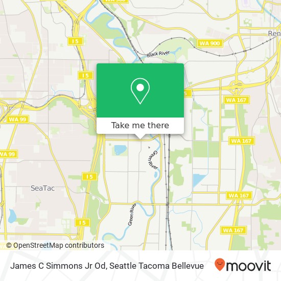 Mapa de James C Simmons Jr Od