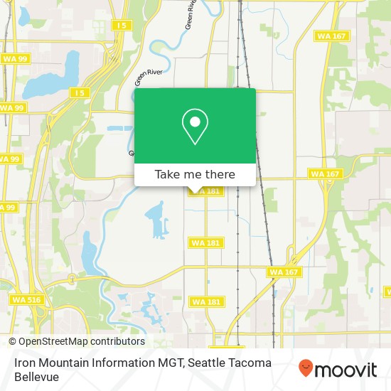 Iron Mountain Information MGT map