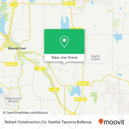 Reliant Construction Co map