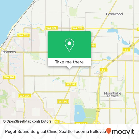 Mapa de Puget Sound Surgical Clinic