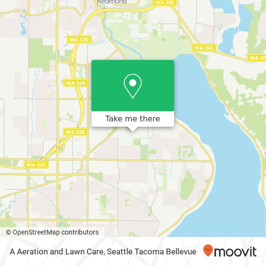 A Aeration and Lawn Care map