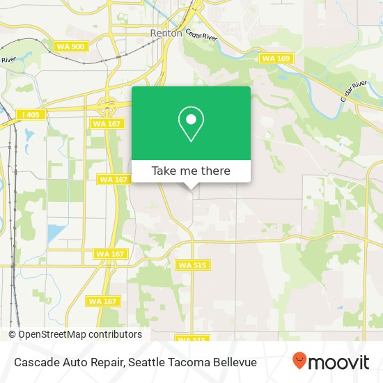 Cascade Auto Repair map