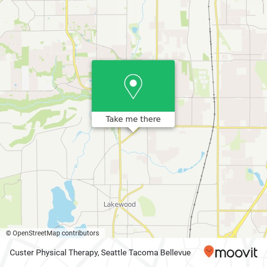 Mapa de Custer Physical Therapy