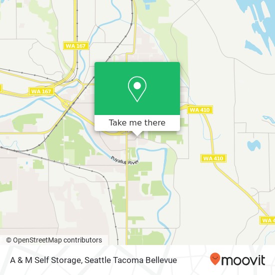 A & M Self Storage map