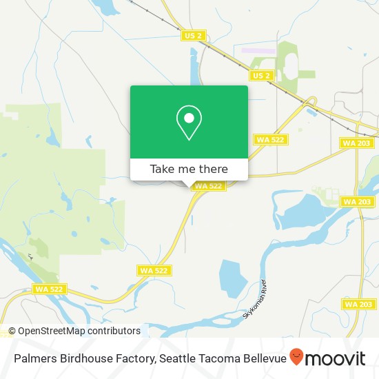 Mapa de Palmers Birdhouse Factory