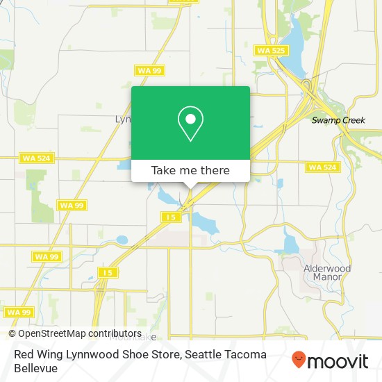 Red Wing Lynnwood Shoe Store map