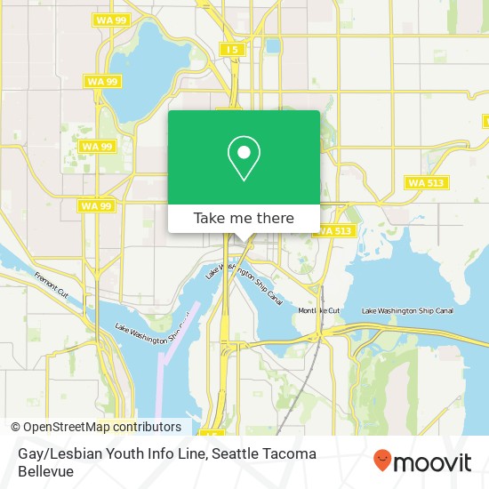 Gay/Lesbian Youth Info Line map