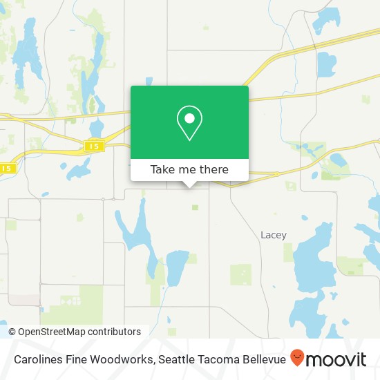 Carolines Fine Woodworks map