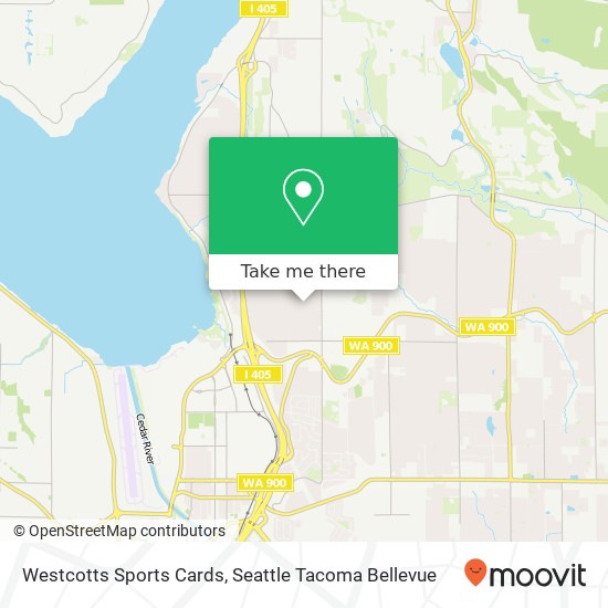 Mapa de Westcotts Sports Cards