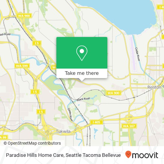 Mapa de Paradise Hills Home Care